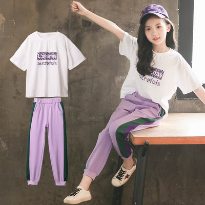 Παιδικό casual σετ - T-shirt με κοντό μανίκι και αθλητικό παντελόνι