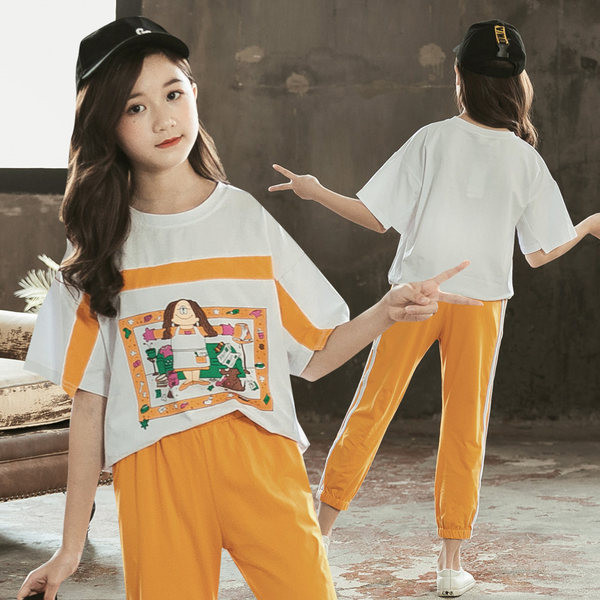 Παιδικό casual σετ - T-shirt με κοντό μανίκι και αθλητικό παντελόνι