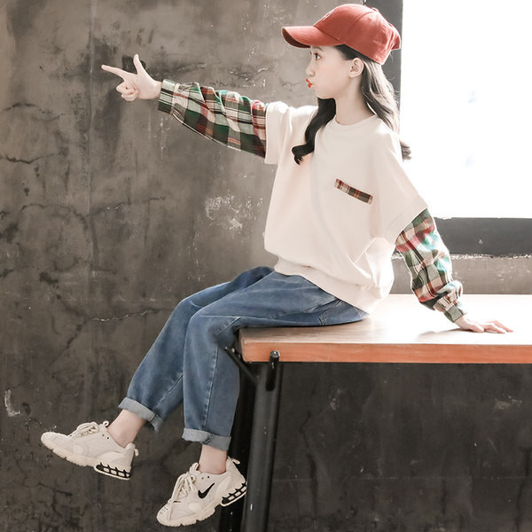 Παιδικό σετ μπλούζα τζιν για κορίτσια