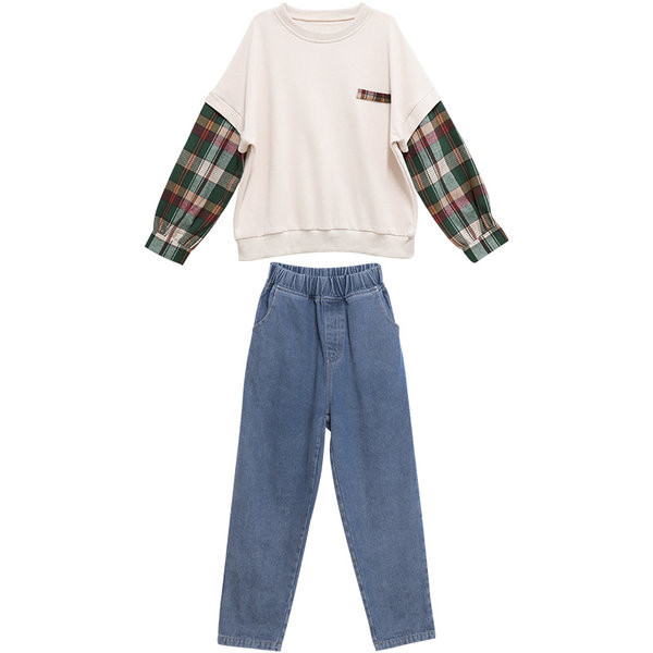 Παιδικό σετ μπλούζα τζιν για κορίτσια