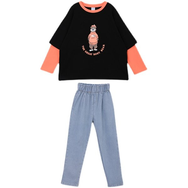 Καθημερινό παιδικό σετ μπλούζα και τζιν