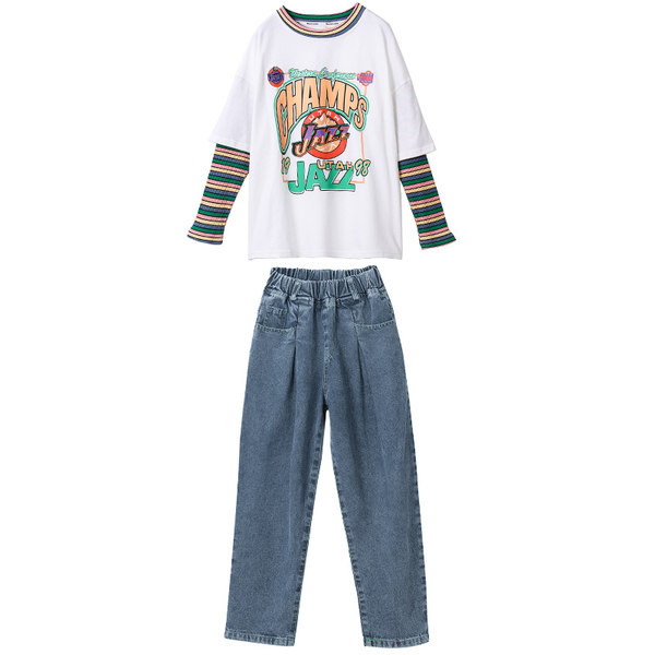 Παιδικό σετ με απλικέ μπλούζας