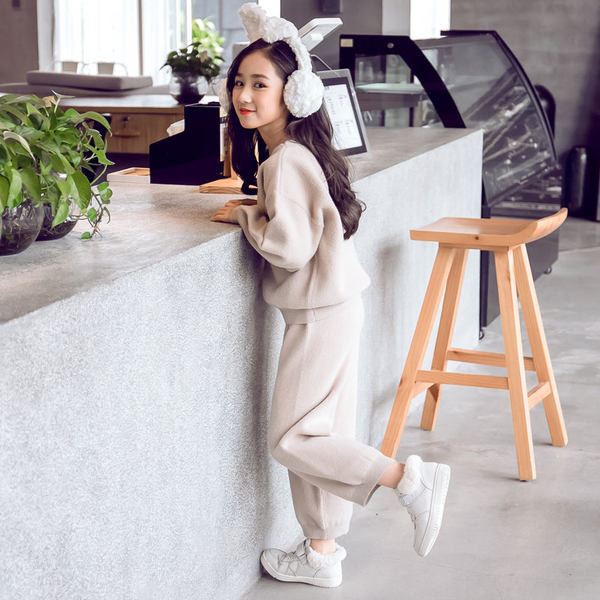 Set de iarnă pentru copii din două părți pantaloni și bluză