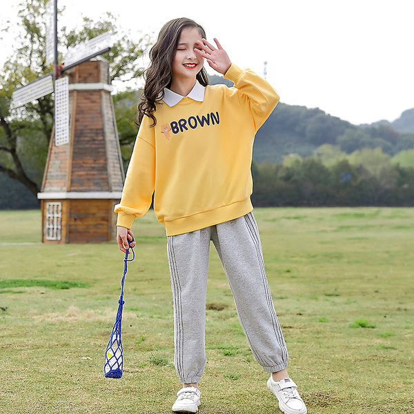 Αθλητικό-καθημερινό σετ για κορίτσια με επιγραφή