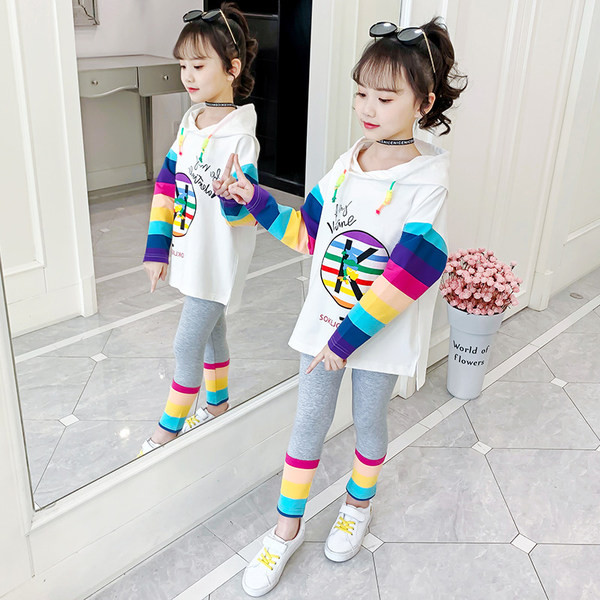 Παιδικό κολάν για κορίτσια - μακριά μπλούζα και κολάν