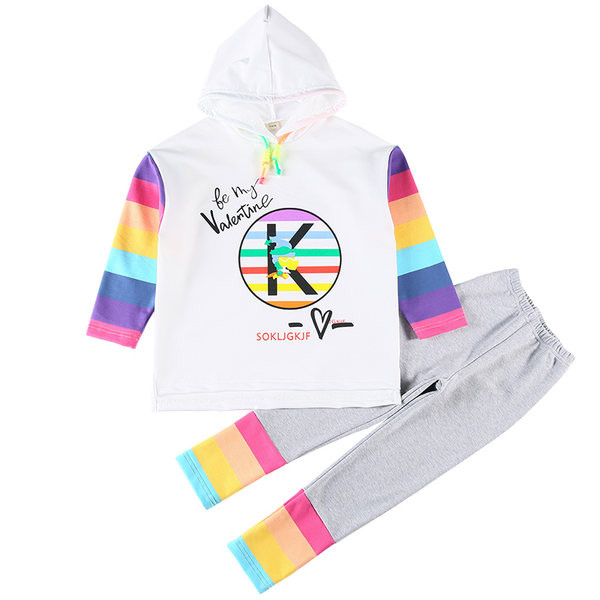 Παιδικό κολάν για κορίτσια - μακριά μπλούζα και κολάν