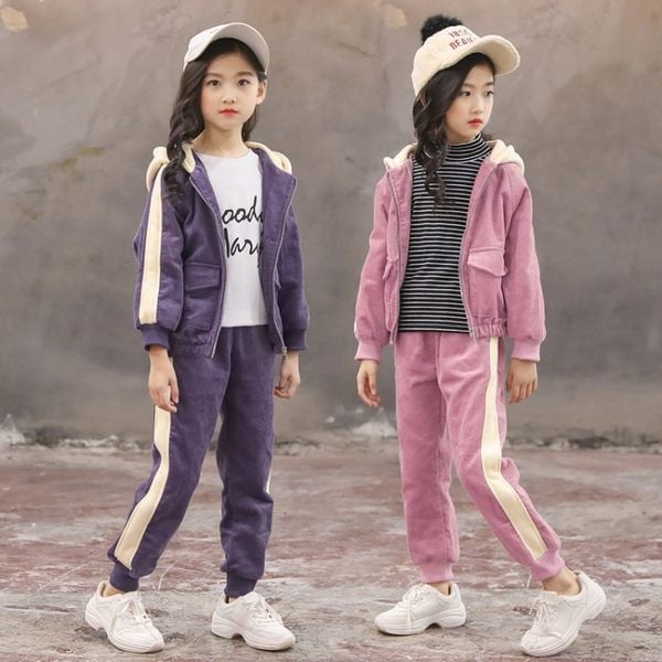 Παιδικό σετ κοτλέ για κορίτσια σε δύο μέρη