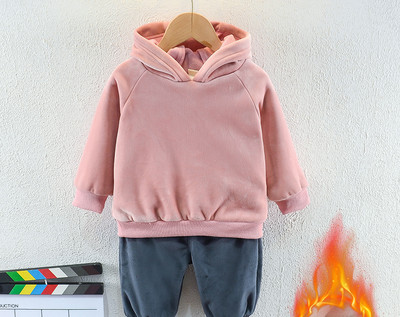 Παιδικό σετ για κορίτσια με φόδρα και κουκούλα