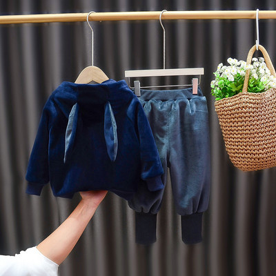 Παιδικό σετ για κορίτσια με φόδρα και κουκούλα