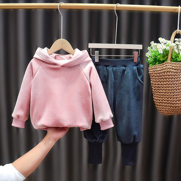 Παιδικό σετ για κορίτσια με φόδρα και κουκούλα