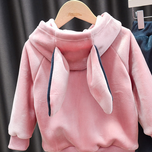 Παιδικό σετ για κορίτσια με φόδρα και κουκούλα