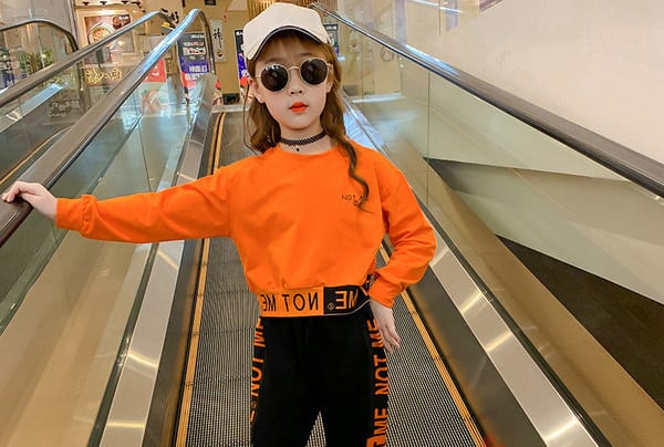 Καθημερινό παιδικό σετ για κορίτσια - σε δύο χρώματα