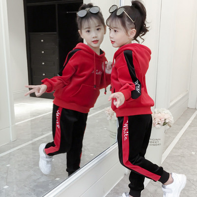 Νέο μοντέλο αθλητικό σετ με φόδρα για κορίτσια σε δύο μέρη