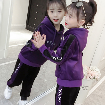 Νέο μοντέλο αθλητικό σετ με φόδρα για κορίτσια σε δύο μέρη