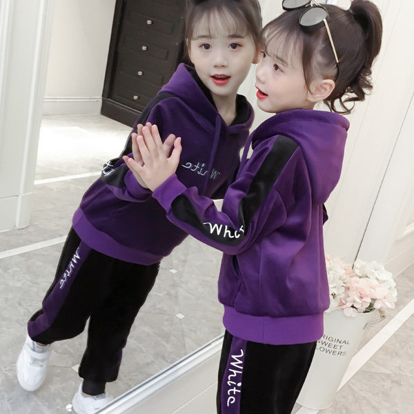 Νέο μοντέλο αθλητικό σετ με φόδρα για κορίτσια σε δύο μέρη