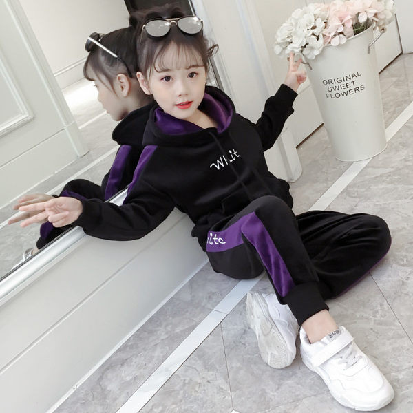 Νέο μοντέλο αθλητικό σετ με φόδρα για κορίτσια σε δύο μέρη