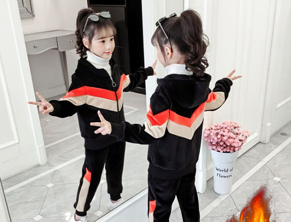 Παιδικό casual σετ με κουκούλα κατάλληλο για κορίτσια