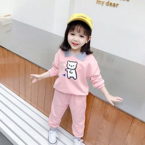 Καθημερινό σετ για κορίτσια - μπλούζα και παντελόνι