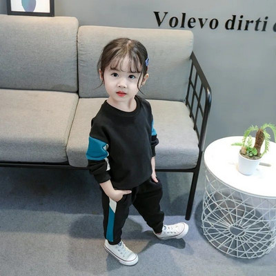 Καθημερινό σετ για κορίτσια - μπλούζα και παντελόνι