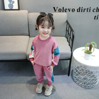 Καθημερινό σετ για κορίτσια - μπλούζα και παντελόνι
