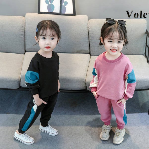 Καθημερινό σετ για κορίτσια - μπλούζα και παντελόνι