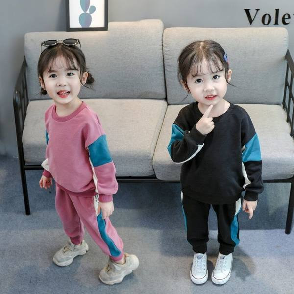 Καθημερινό σετ για κορίτσια - μπλούζα και παντελόνι