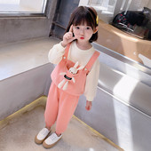 Νέο μοντέλο παιδικό σετ για κορίτσια με 3D στοιχείο - μαύρο και ροζ χρώμα