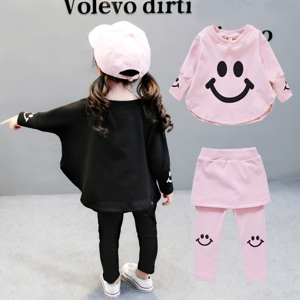 Ανοιξιάτικο-φθινοπωρινό σετ για κορίτσια σε δύο μέρη