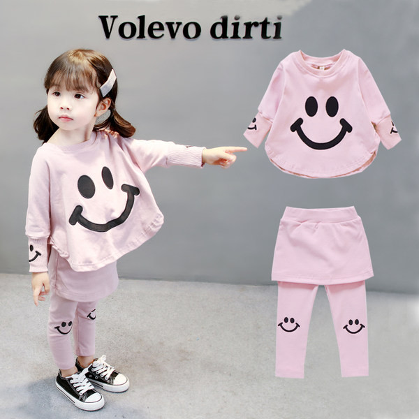 Ανοιξιάτικο-φθινοπωρινό σετ για κορίτσια σε δύο μέρη