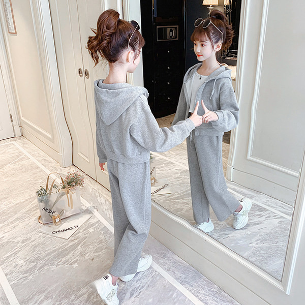 Set de toamnă pentru fete, sport de zi cu zi în două părți