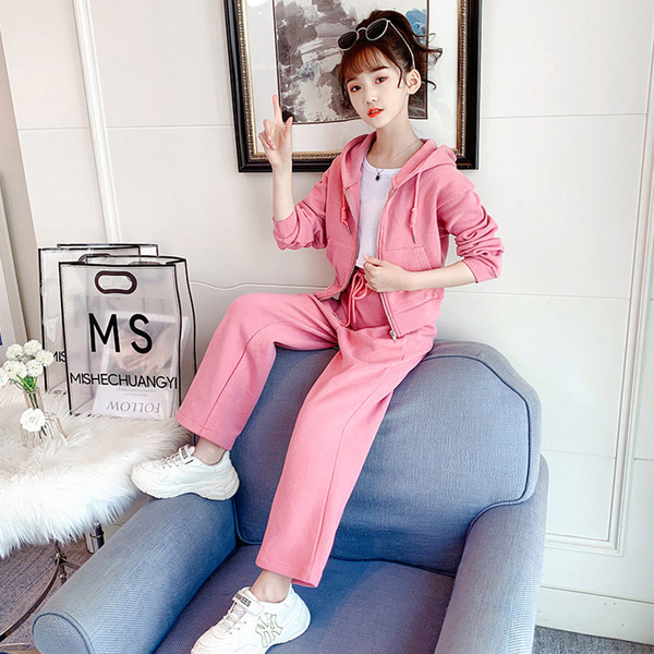 Set de toamnă pentru fete, sport de zi cu zi în două părți