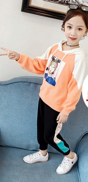 Νέο μοντέλο φθινοπωρινό σετ για κορίτσια με εφαρμογή χρώματος