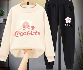 Παιδικό σετ μπλούζας με απλικέ και παντελόνι - πολλά μοντέλα