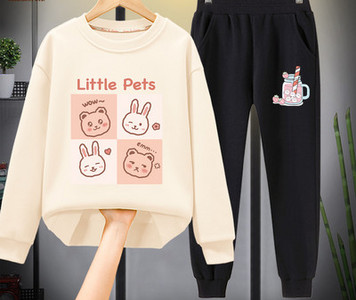 Παιδικό σετ μπλούζας με απλικέ και παντελόνι - πολλά μοντέλα