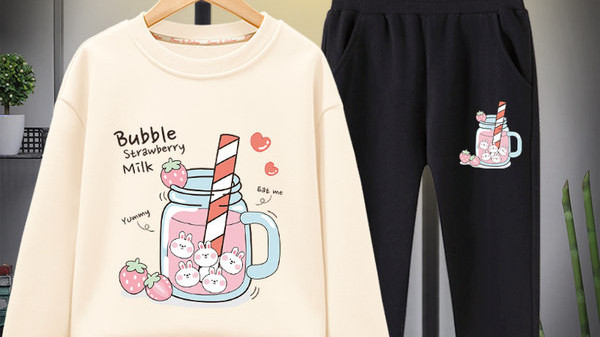 Παιδικό σετ μπλούζας με απλικέ και παντελόνι - πολλά μοντέλα