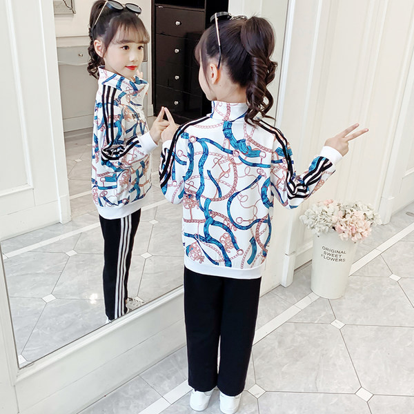 Μοντέρνο παιδικό σετ σε δύο μέρη  σε δύο χρώματα για κορίτσια