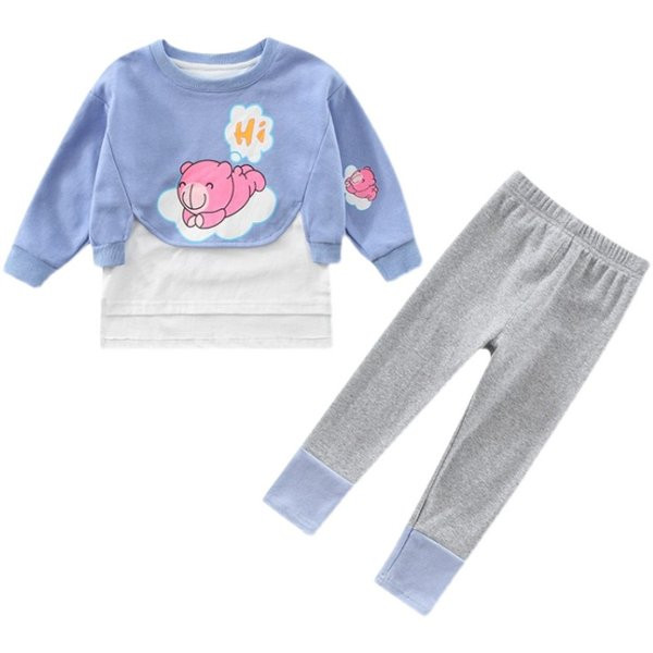 Παιδικό σετ για κορίτσια σε δύο μέρη - κολάν και μπλούζα