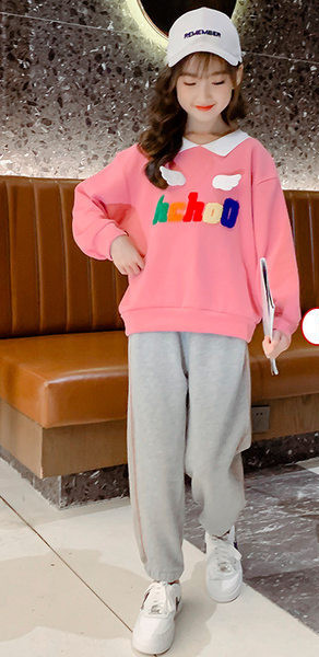 Set pentru copii pentru fete sport de zi cu zi în două părți