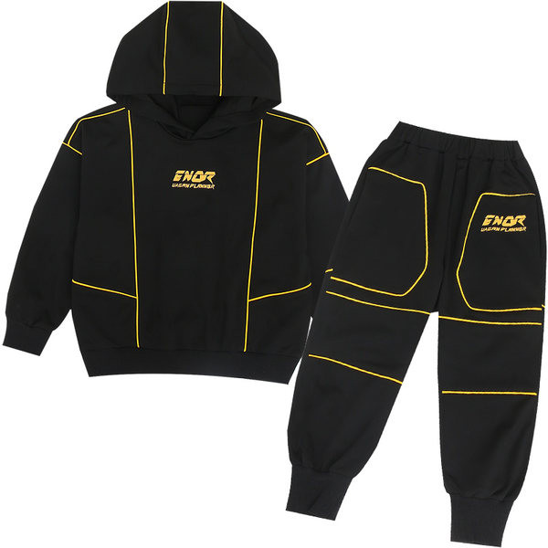 Παιδικό σετ για κορίτσια από φούτερ με κουκούλα και παντελόνι