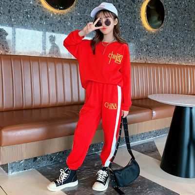 Παιδικό καθημερινό σετ δύο σε κόκκινο και μαύρο χρώμα