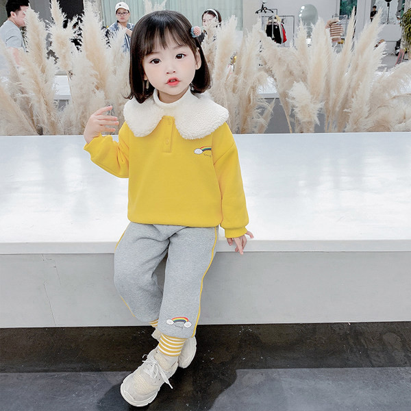 Set copii model nou pentru fete in doua parti cu aplicatie