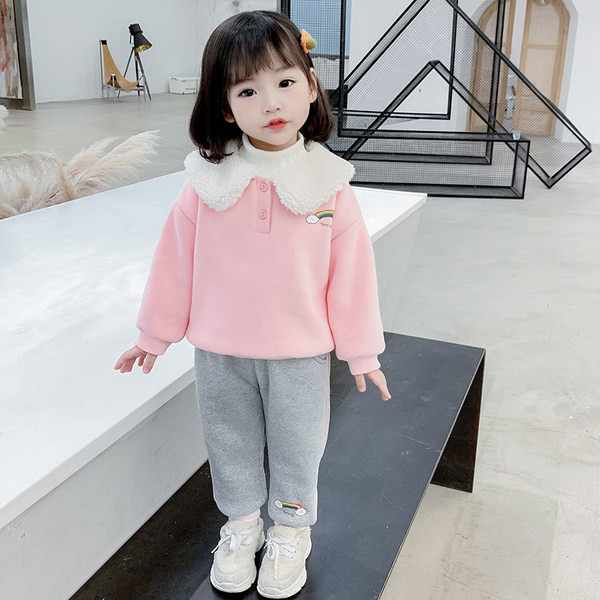 Set copii model nou pentru fete in doua parti cu aplicatie