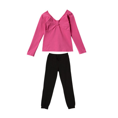 Καθημερινό παιδικό σετ για κορίτσια - μπλούζα και παντελόνι