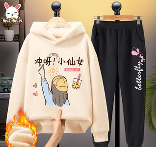 Παιδικό καθημερινό σετ για κορίτσια με ζεστή φόδρα - διάφορες εφαρμογές