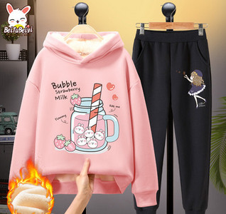 Παιδικό καθημερινό σετ για κορίτσια με ζεστή φόδρα - διάφορες εφαρμογές