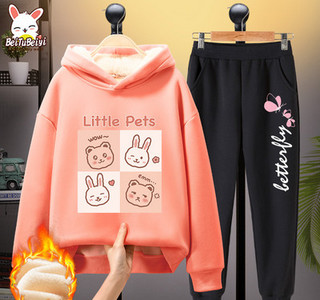 Παιδικό καθημερινό σετ για κορίτσια με ζεστή φόδρα - διάφορες εφαρμογές