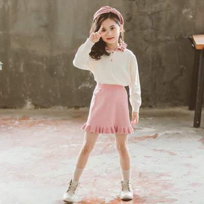Παιδικό σετ για κορίτσια φούστα και μπλούζα
