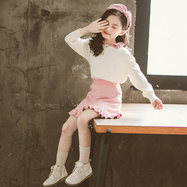 Παιδικό σετ για κορίτσια φούστα και μπλούζα