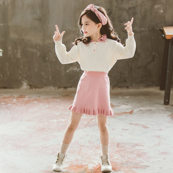 Παιδικό σετ για κορίτσια φούστα και μπλούζα