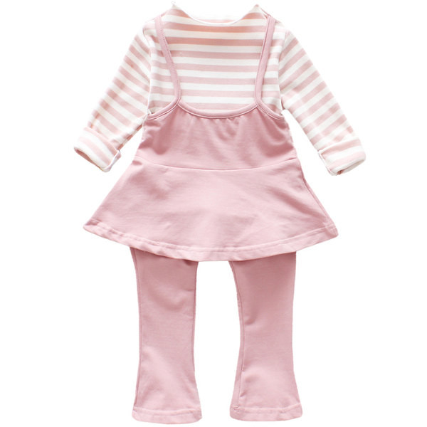 Παιδικό σετ δύο από δύο μέρη με ριγέ μπλούζα